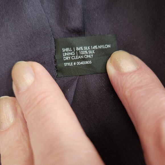 CLUB MONACO SHIMMER TANK SILK BLEND BLUISH GREY SIZE S - Picture 9 of 12